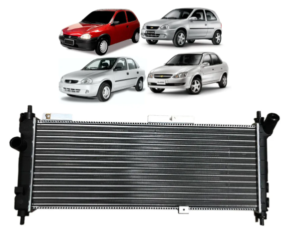 Radiador Chevrolet Corsa 1.4 / 1.6 (con aire acondicionado - con bulbo)