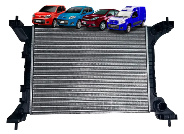 Radiador Fiat Uno Fase II 1.4 (tipo DENSO)